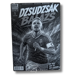 Dzsudzsák Balázs válogatott fémlap gyűjtőkártya (63x89 mm)