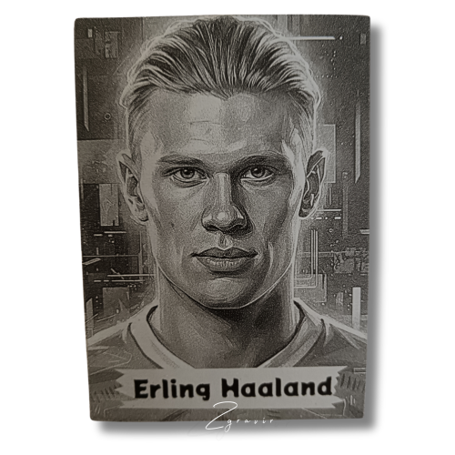 Erling Haaland fémlap gyűjtőkártya