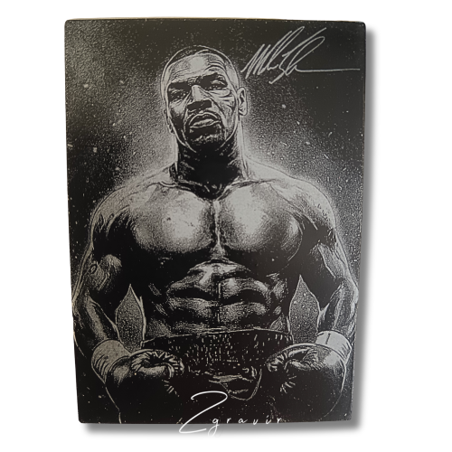 Mike Tyson legenda fémlap gyűjtőkártya (63x89 mm)