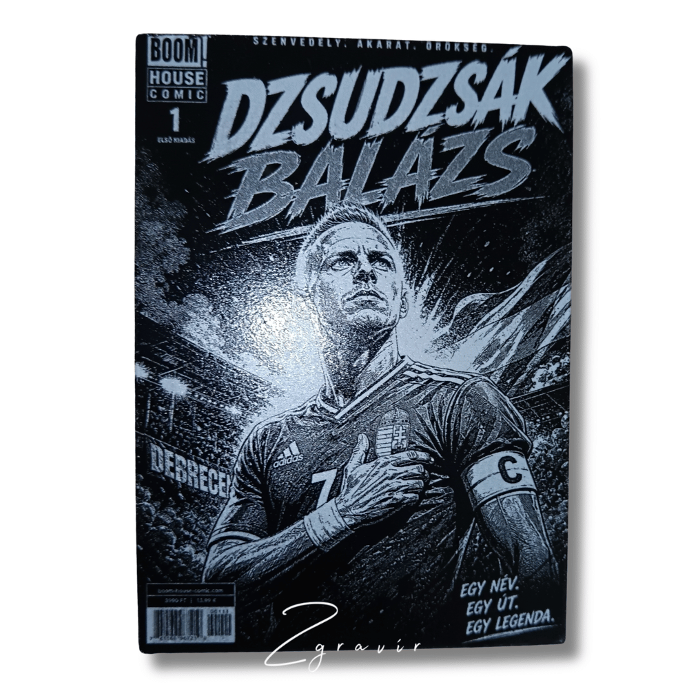 Dzsudzsák Balázs válogatott fémlap gyűjtőkártya (63x89 mm)