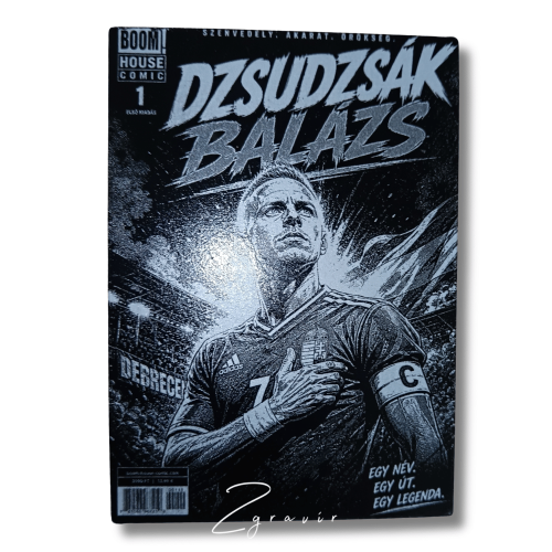Dzsudzsák Balázs válogatott fémlap gyűjtőkártya (63x89 mm)