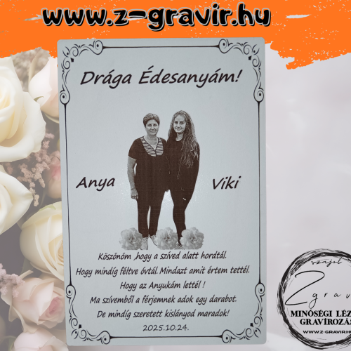Köszönő tábla édesanyáknak
