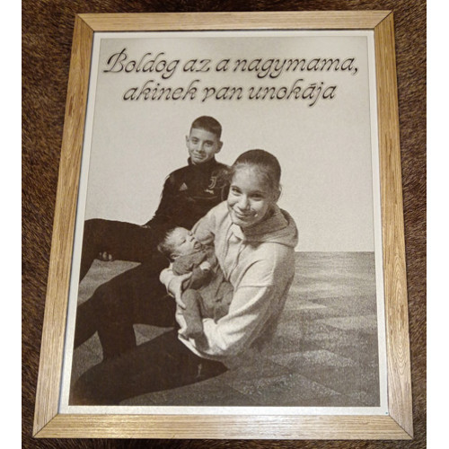 Gravírozott fényképek saját képpel