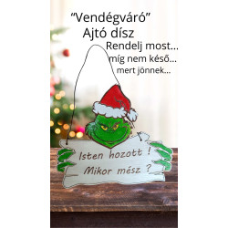 Grinch ajtódísz