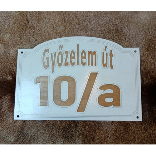 Házszámtábla hagyományos