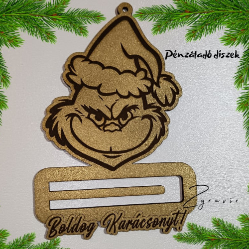 Grinch pénzátadó dísz