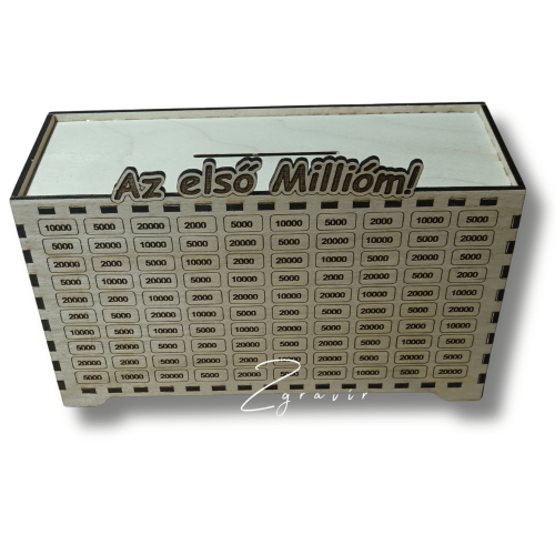 Az első Millióm fa pénzgyűjtő doboz 260x170x100 mm