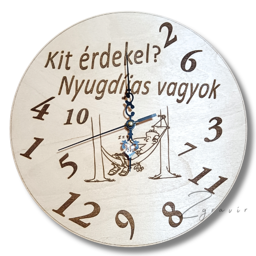 Nyugdíjba mentem óra