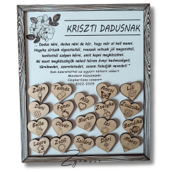 Köszönőtábla óvónőknek tanároknak személyre szabható 30x25 cm