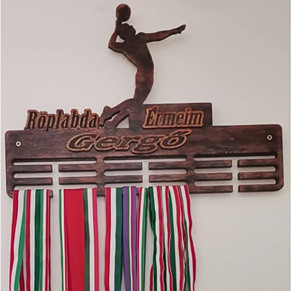 Röplabda éremtartó 